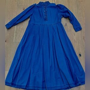 Vintage 90s Laura Ashley Denim Dress